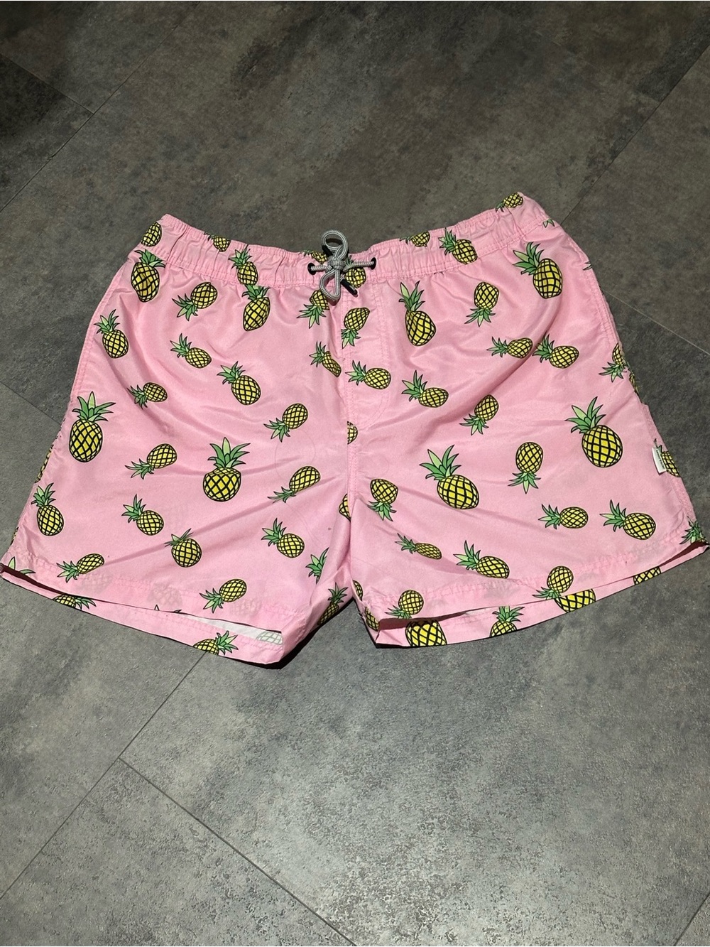 Jack and Jones Pink Pineapple Swim Trunks